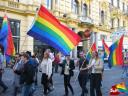 Regenbogenzug beim Maiaufmarsch 2007