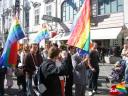 Regenbogenzug beim Maiaufmarsch 2007