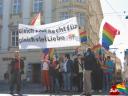 Regenbogenzug beim Maiaufmarsch 2007