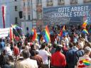 Regenbogenzug beim Maiaufmarsch 2007